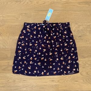 Draper James pull on floral print skirt Small NWT